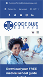 Mobile Screenshot of codeblueessays.com