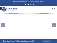 Tablet Screenshot of codeblueessays.com